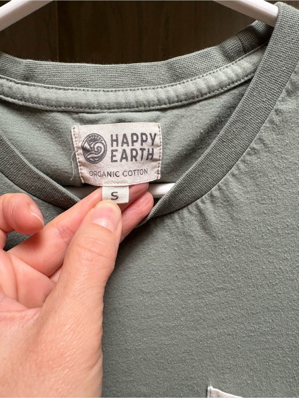Happy Earth Organic Cotton T-Shirt / and jogger set in Sage Green